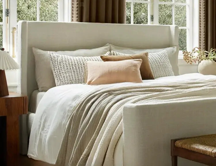 Vittoria Soft-Padded Wabi-Sabi Double Bed