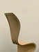 Vintage 1980s Tom Dixon S-Chair: Rare Apricot Leather, Steel Structure, Sculptural Design