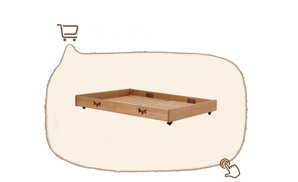 Sebastian Crown retro cherry wood bed
