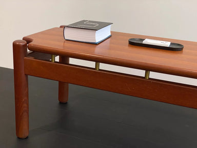 Ilmari Tapiovaara Finnish Mid-Century Modern Wood Coffee Table, Vintage Original Design