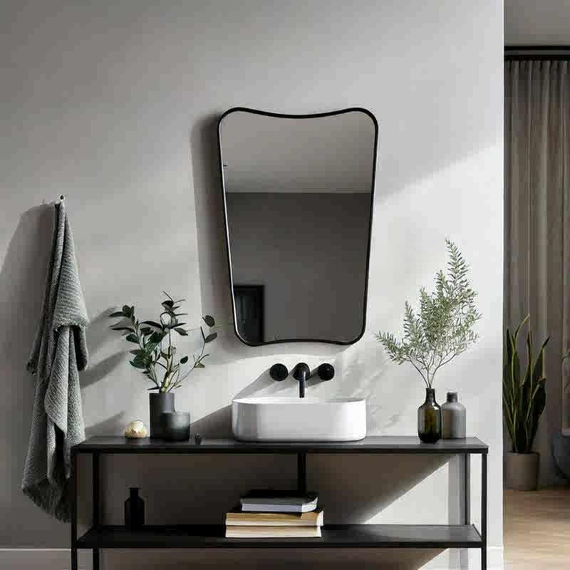 Levi Retro Wall-Mounted Mirror