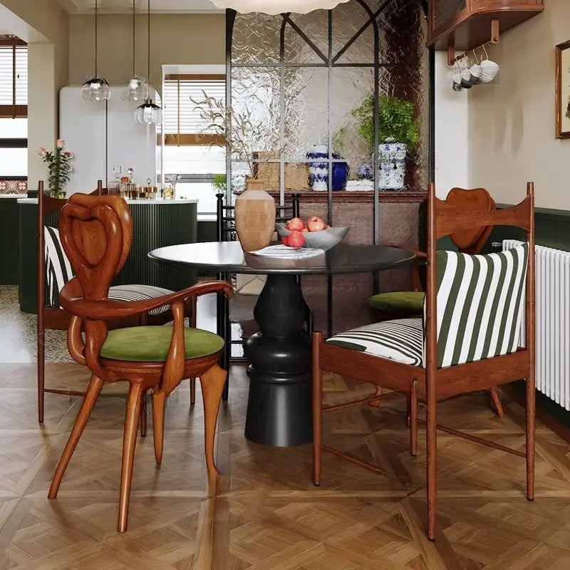 Margaux Antique Solid Wood Round Table