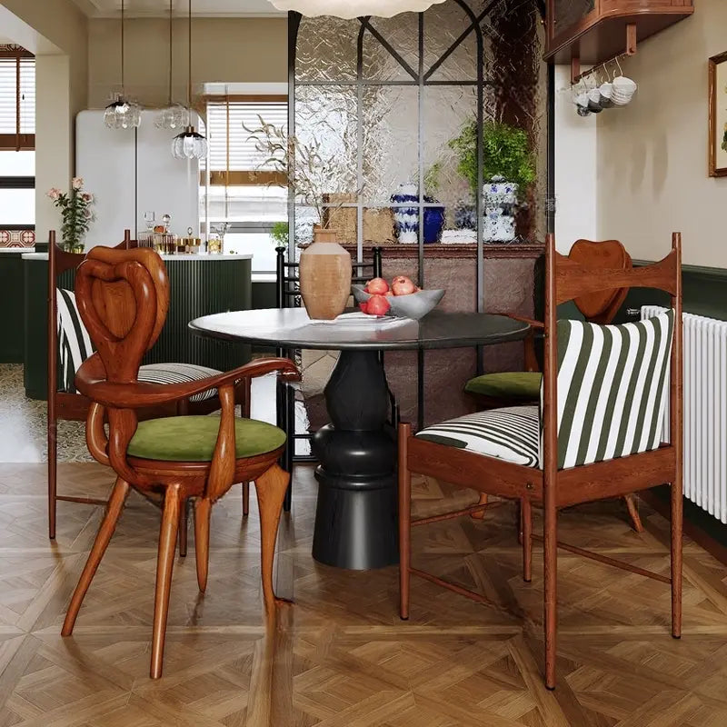 Margaux Antique Solid Wood Round Table