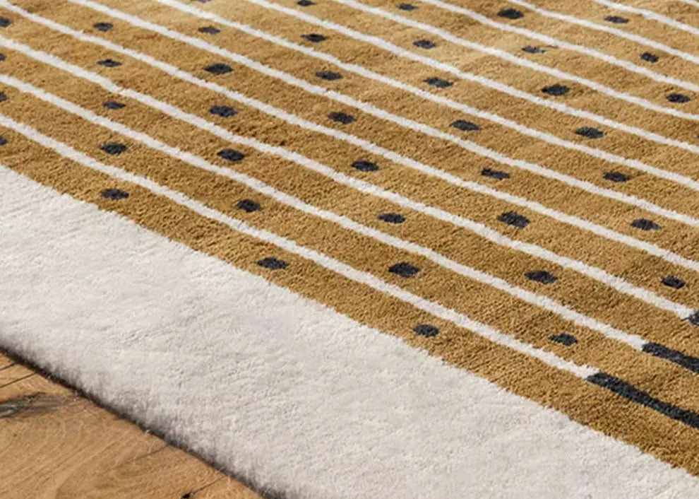 Capucine Handmade French Retro Stripe Carpet – Advanced Custom Design