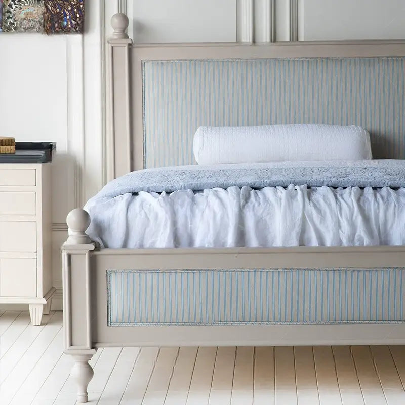 Dario Retro Solid Wood Wedding Bed Frame