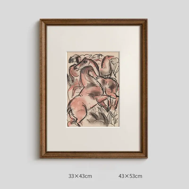 Gaston French niche hanging abstract painting