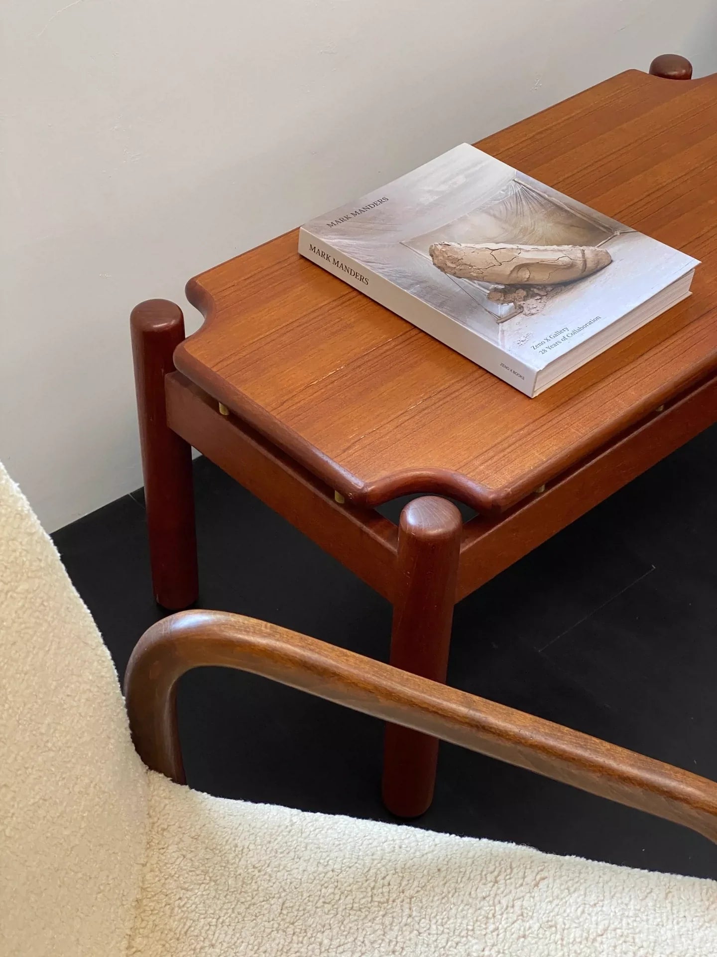 Ilmari Tapiovaara Finnish Mid-Century Modern Wood Coffee Table, Vintage Original Design