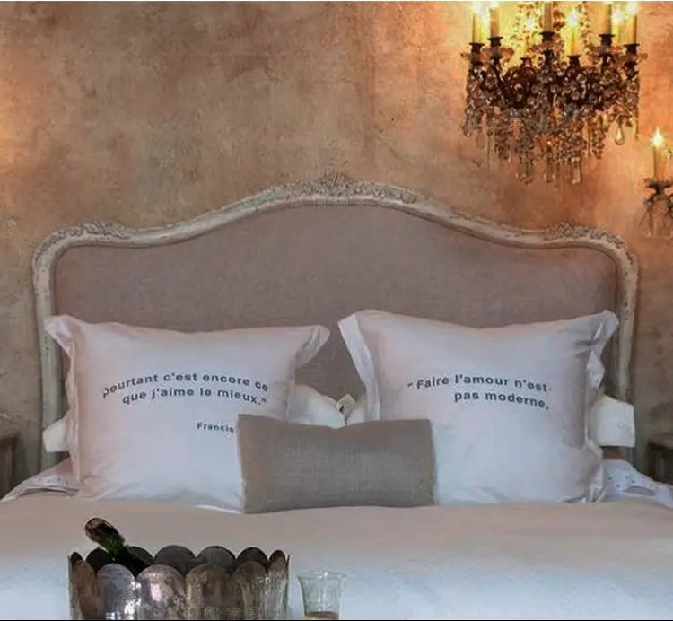 Fiore Simple Carved Princess Double Bed