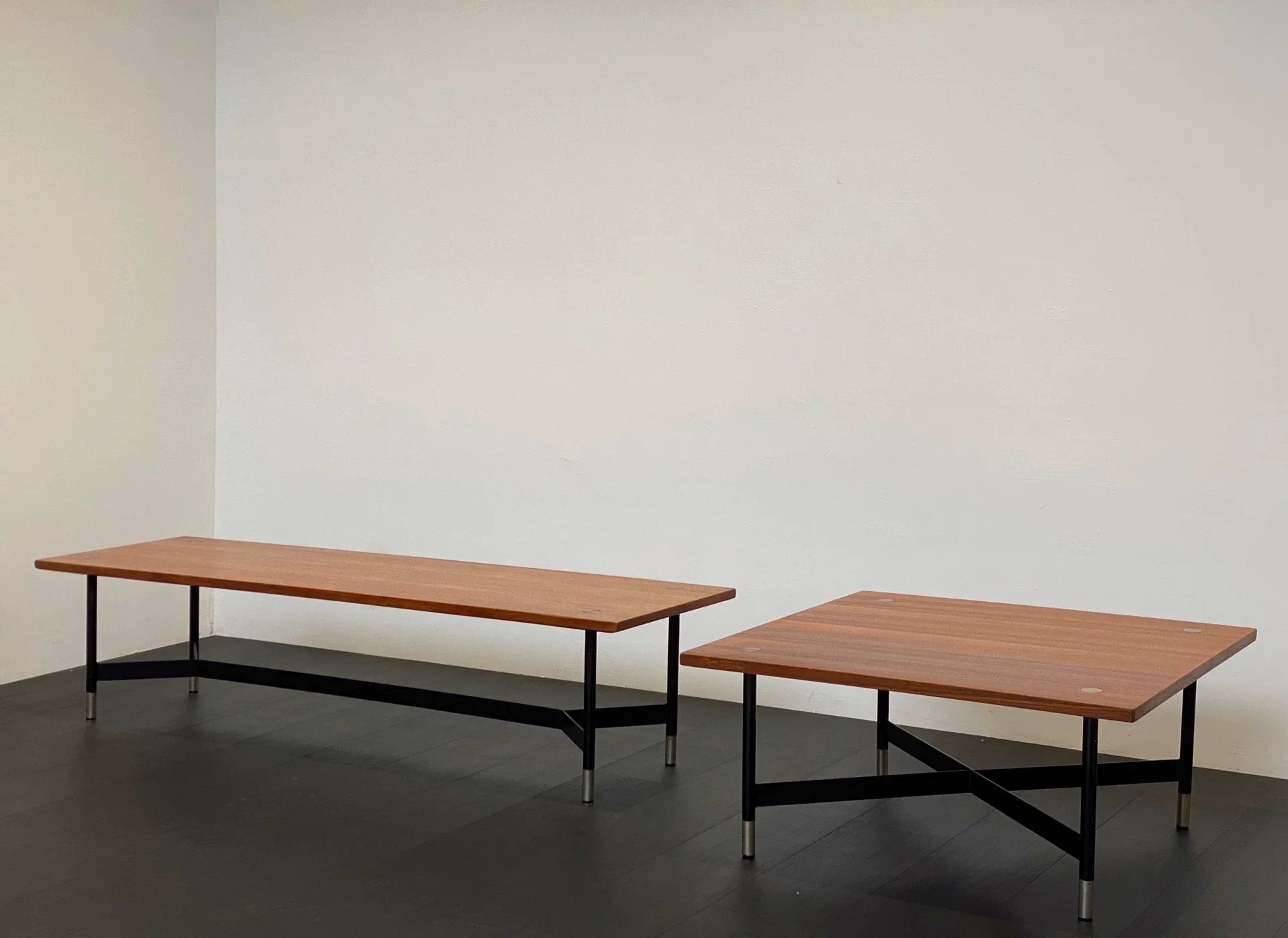 Vintage 1960s Italian Rossi di Albizzate Square Coffee Table Mid-Century