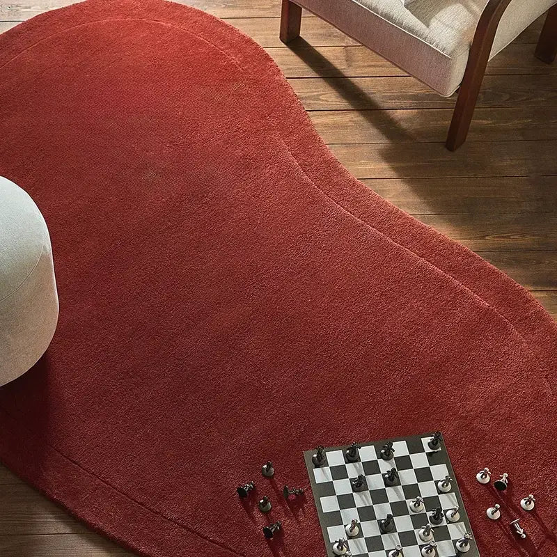 Philomène Special-Shaped High-End Carpet – Elegant Solid Color Design