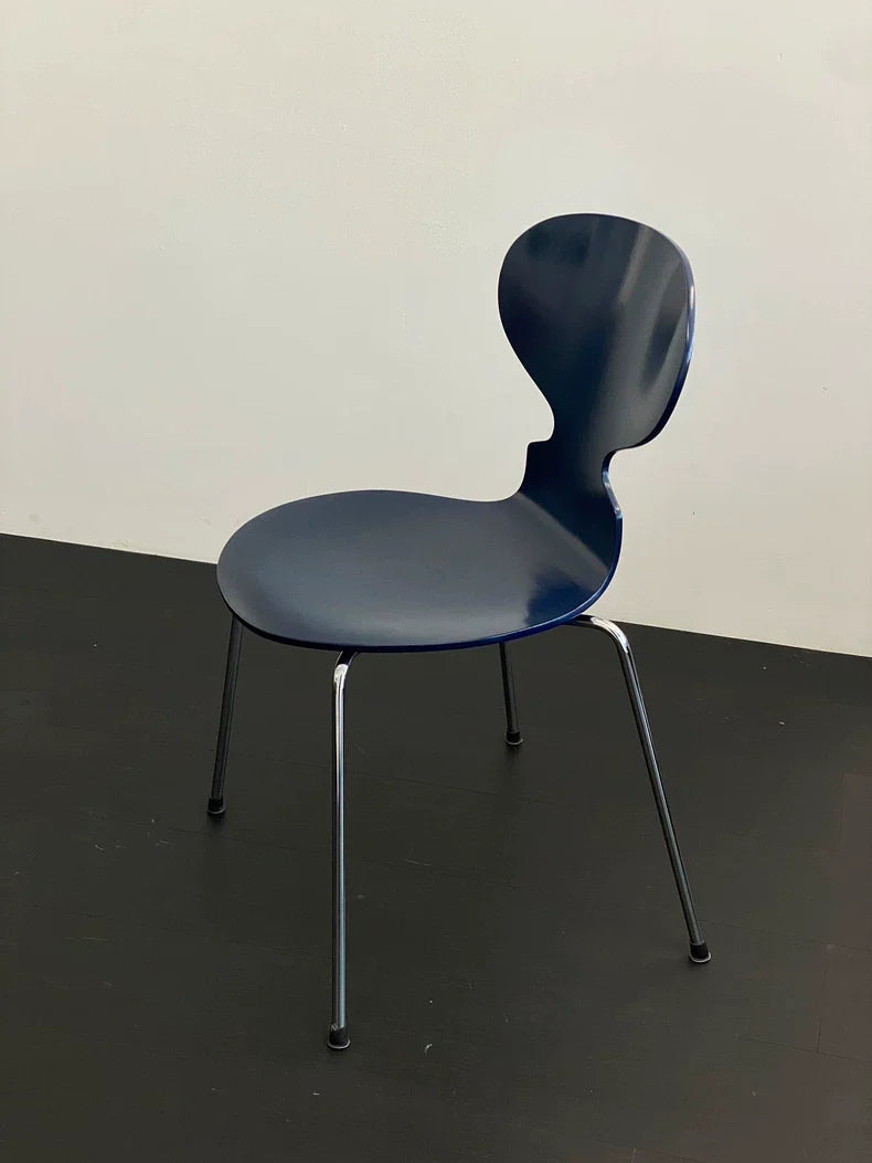 Iconic Arne Jacobsen Ant Chair: Four-Legged Stackable Plywood Danish Design