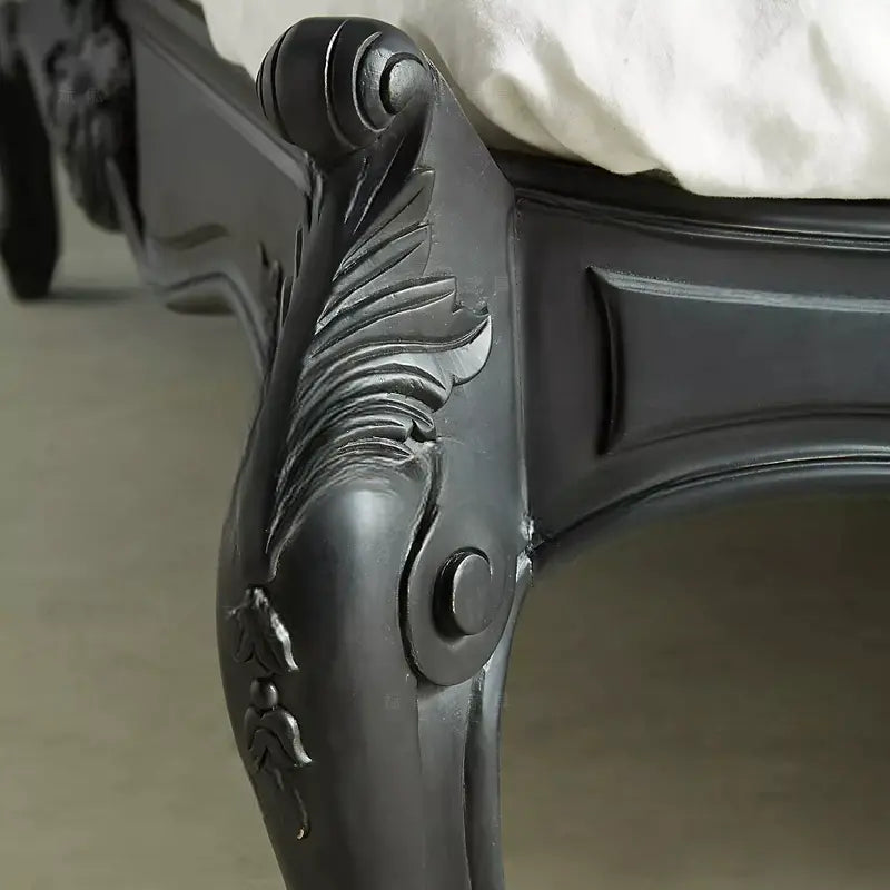 Bianca Hand-Carved Neoclassical Double Bed