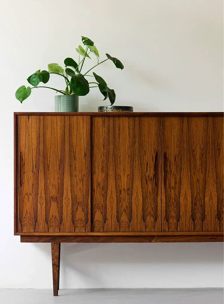 Sidonie Burmese Teak Retro Dining Storage Cabinet