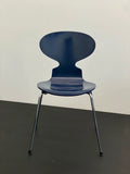 Iconic Arne Jacobsen Ant Chair: Four-Legged Stackable Plywood Danish Design