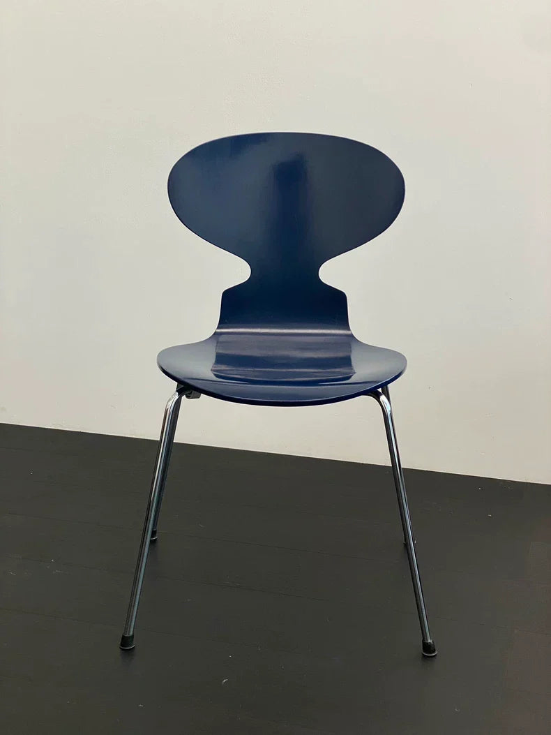 Iconic Arne Jacobsen Ant Chair: Four-Legged Stackable Plywood Danish Design