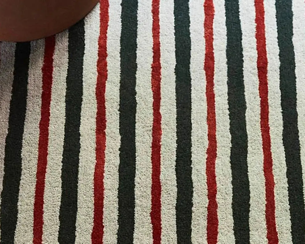 2025 new room layout carpet mat living room bedroom bedside coffee table sofa handmade line retro style custom