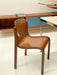 Vintage Italian Carlo Bartoli Mito T70 Walnut Beech Dining Chair 1960s