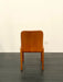 Vintage Italian Molteni & C Cognac Leather Walnut Frame Dining Chair