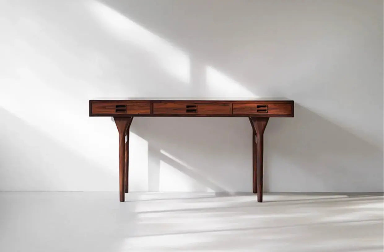 Orion Retro Design Cherry Wood Desk