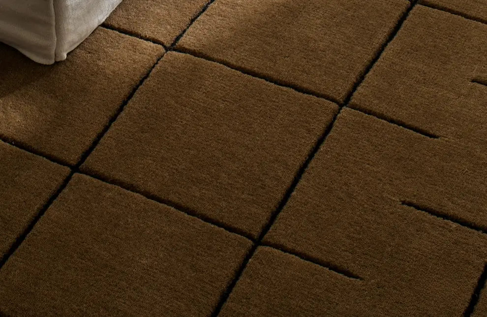 Silvain Handmade Retro Lattice Carpet – High-End Nordic Design