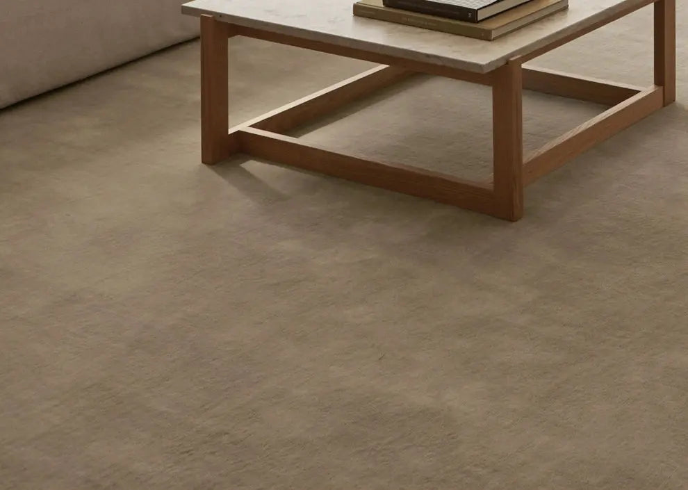 Amélie Retro Pure Sand Carpet – Minimalist Beige Design