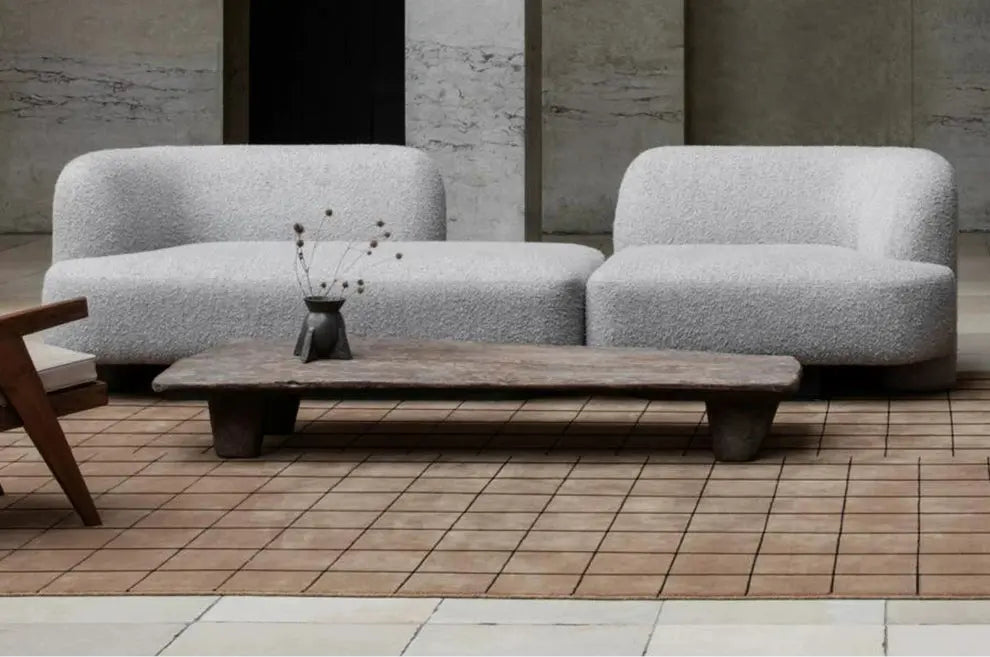 Silvain Handmade Retro Lattice Carpet – High-End Nordic Design
