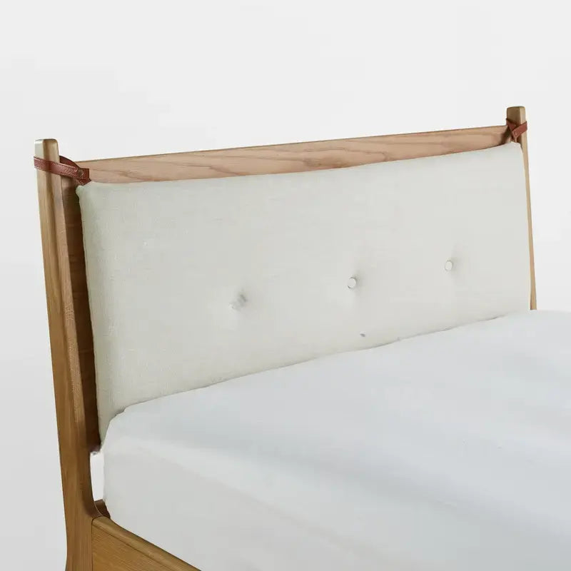 Melisande Solid Wood Soft-Covered Bed Design