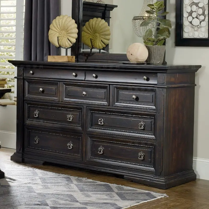 Bibi Elegant Carved Solid Wood Bed