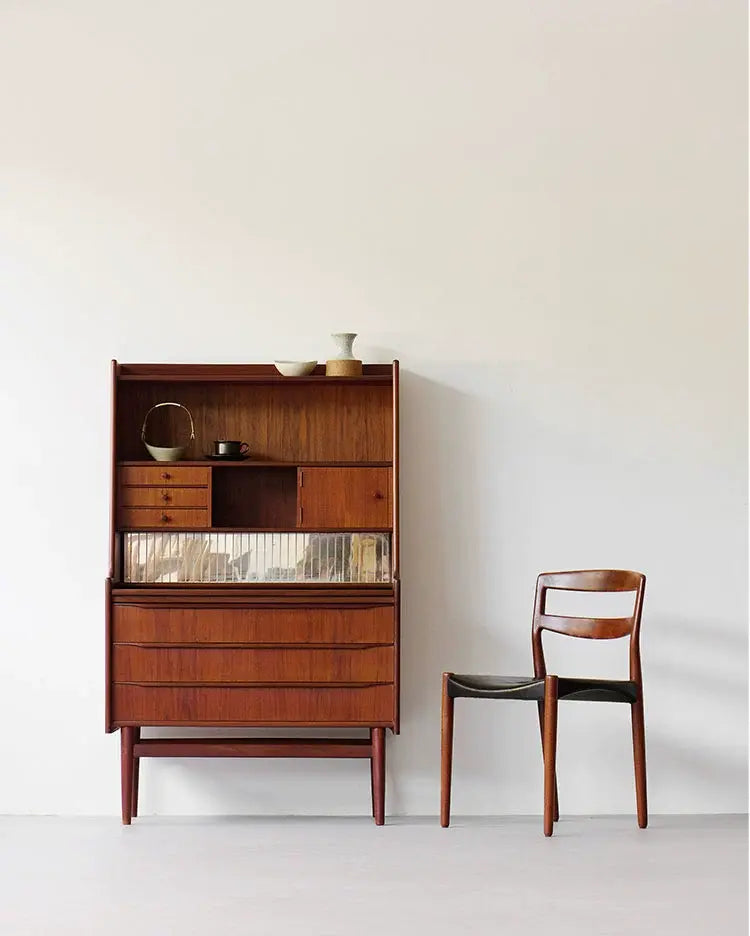 Matilde Solid Wood Secretary Desk in Cherry