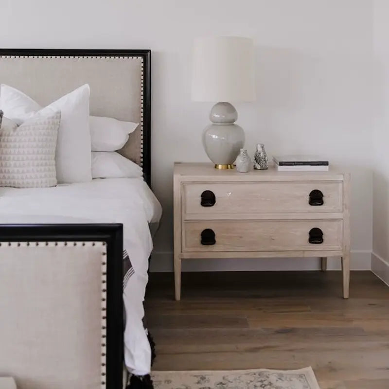 Severin Custom Solid Wood Upholstered Wedding Bed
