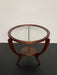 Authentic 1950s Italian Mid-Century Teak Wood Round Coffee Table