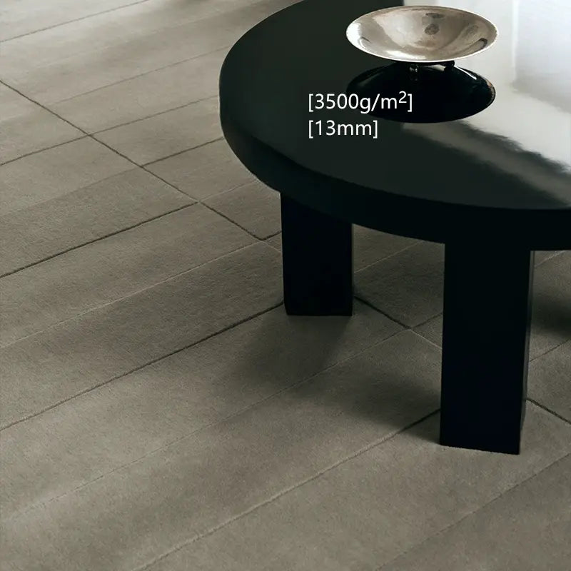 Marcella Hand-Woven Solid Gray Area Rug – Retro Nordic Design