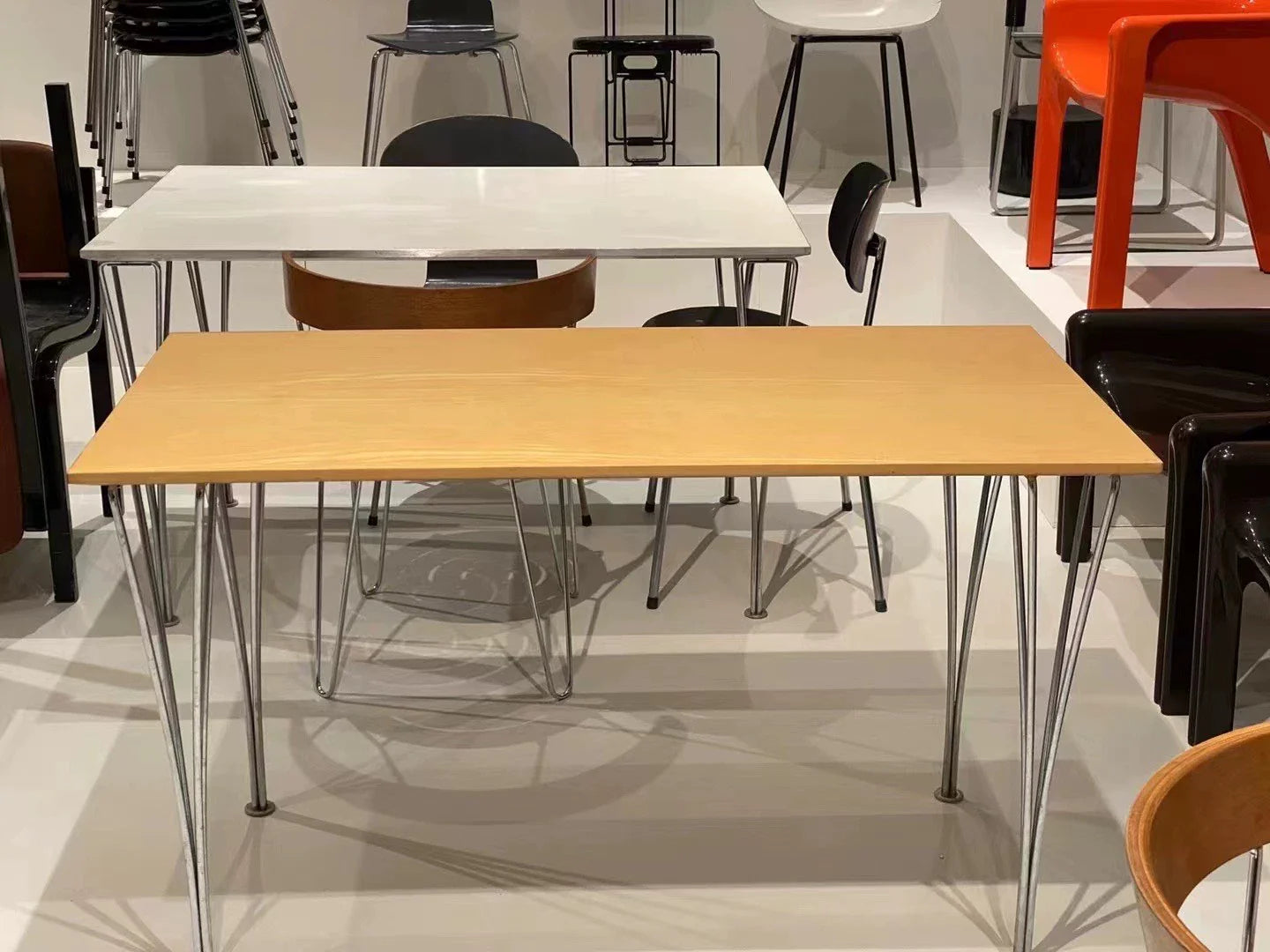 Vintage 1990s Fritz Hansen Beech Rectangular Dining & Desk Table