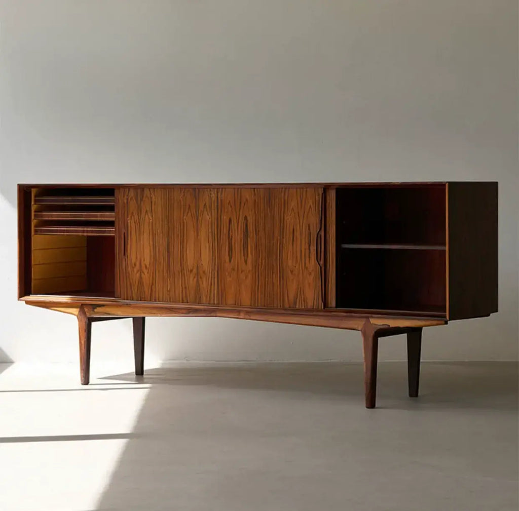 Algernon Mid-Century Modern Cherry TV Console