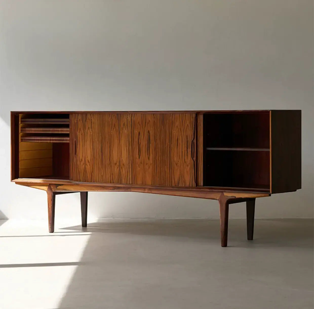 Algernon Mid-Century Modern Cherry TV Console
