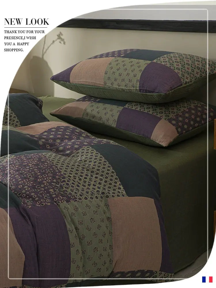 Isabeau Jacquard Double-Layer Bedding Set – 100% Cotton Skin-Friendly