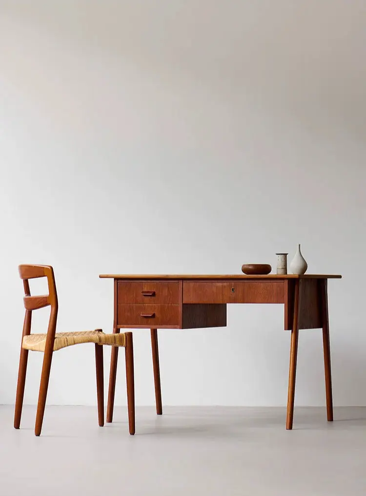 Mallory All-Wood Nordic Style Office Desk