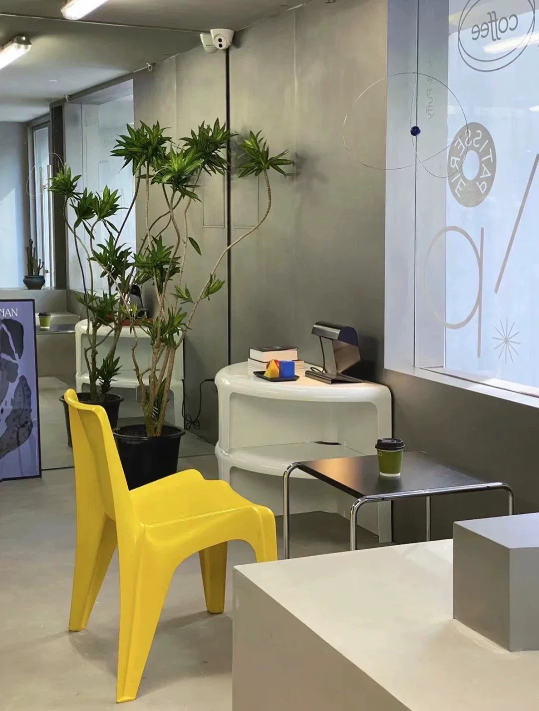 Classic 1970s Fiberglass Yellow Dining Chair by onemorechair