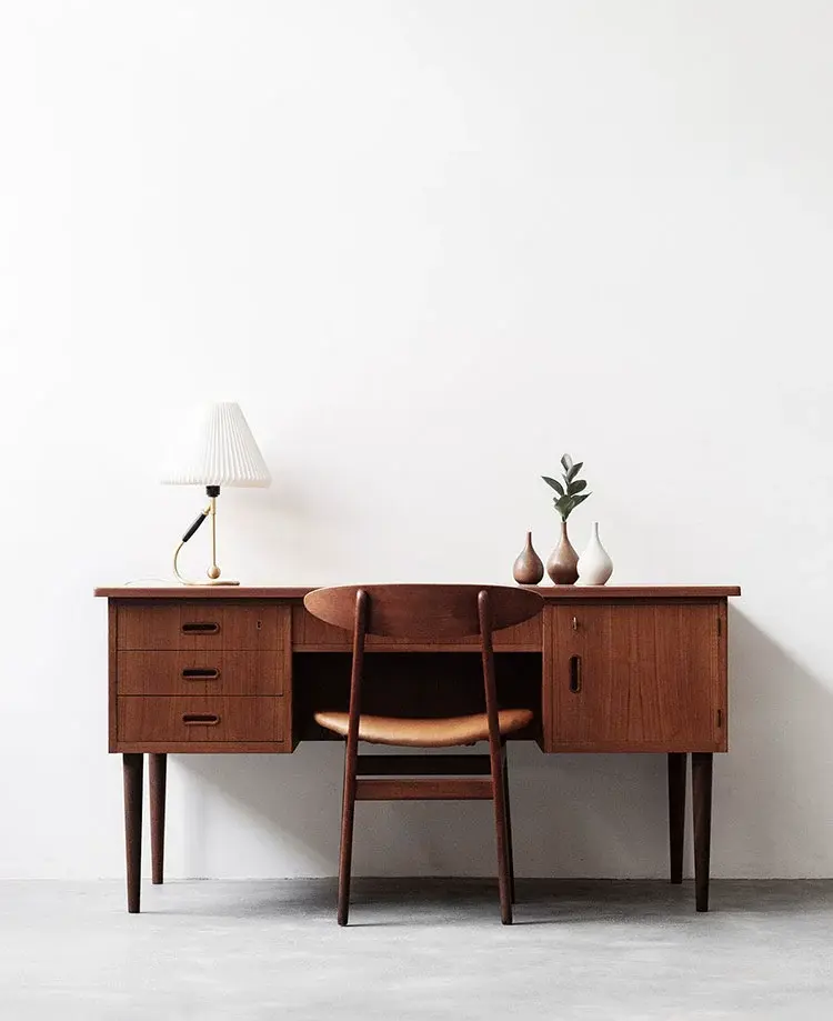 Matilde Black Walnut Style Writing Desk