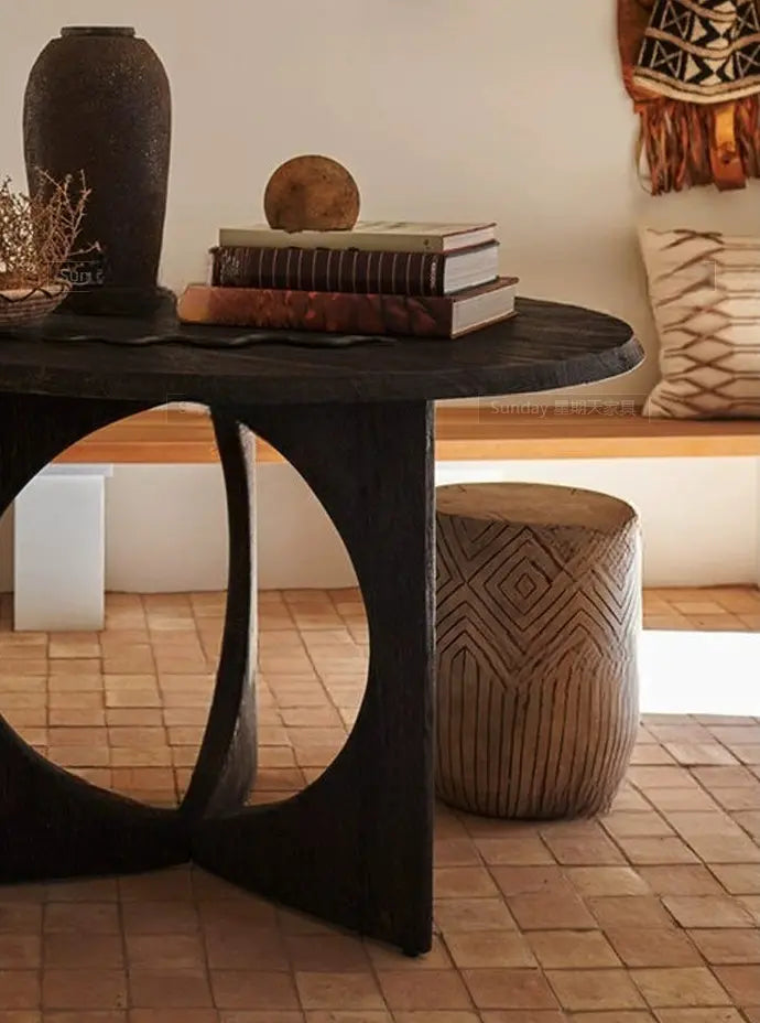 Maëlle Small Round Vintage Dining Table