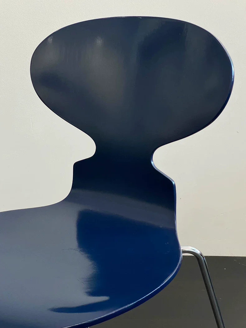Iconic Arne Jacobsen Ant Chair: Four-Legged Stackable Plywood Danish Design