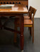 Vintage 1960s Italian Solid Wood Dining Table with Structural Legs, Mid-Century Modern Design