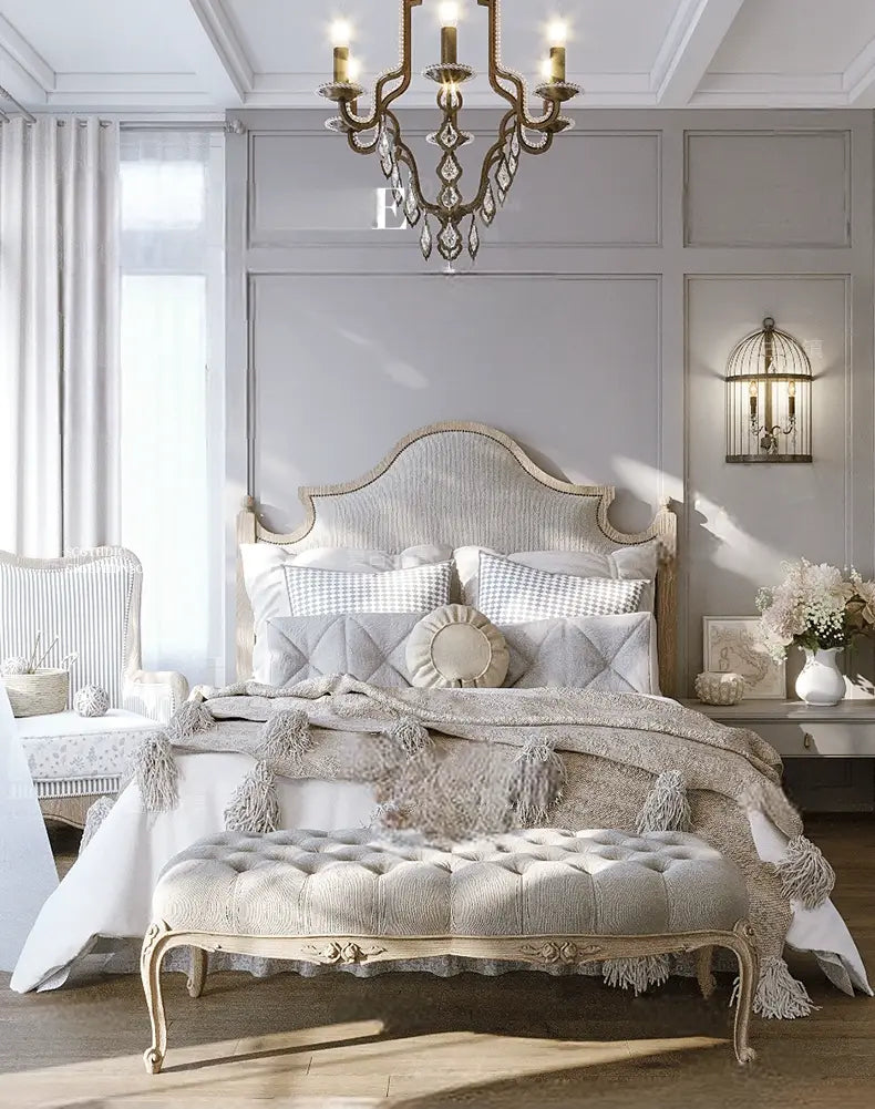 Sienna Solid Wood Wedding Bed Design