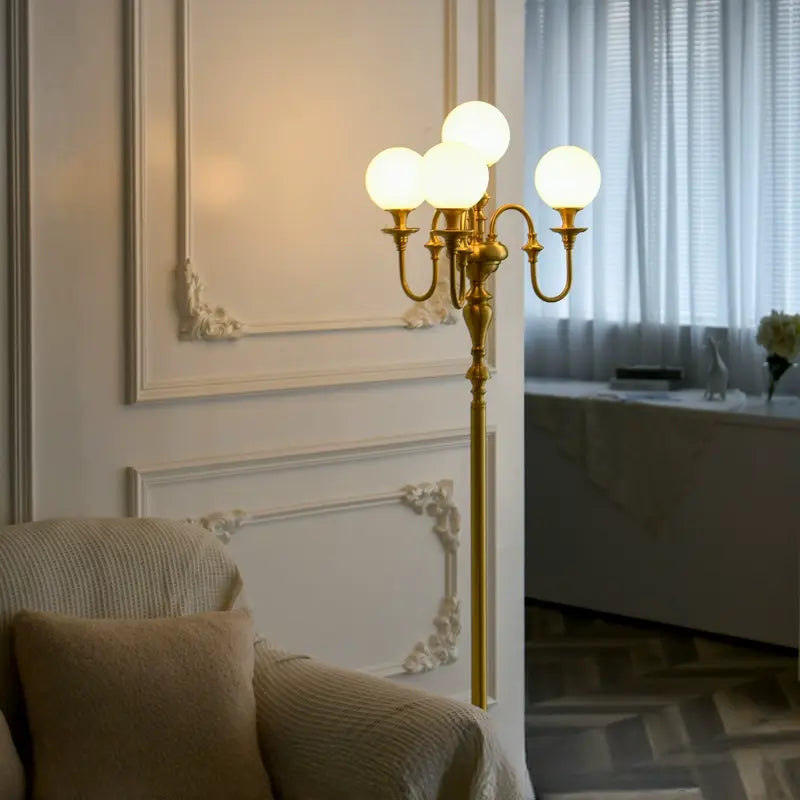 Liliana Copper Candlestick Floor Lamp