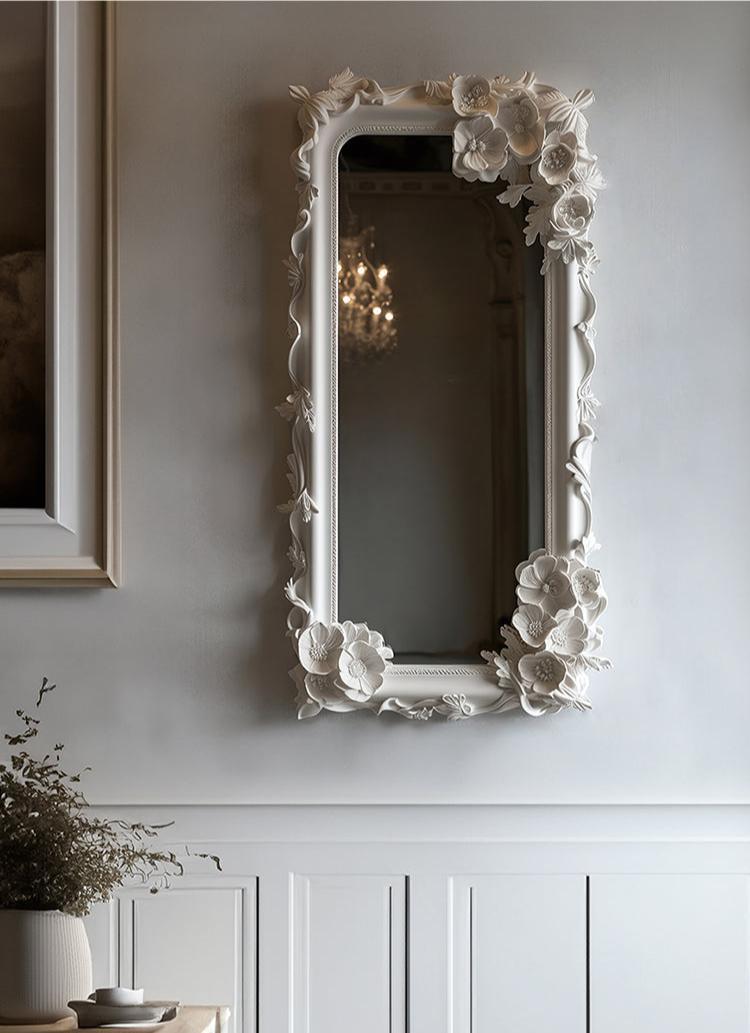 Ali Retro Carved Half-Length Mirror