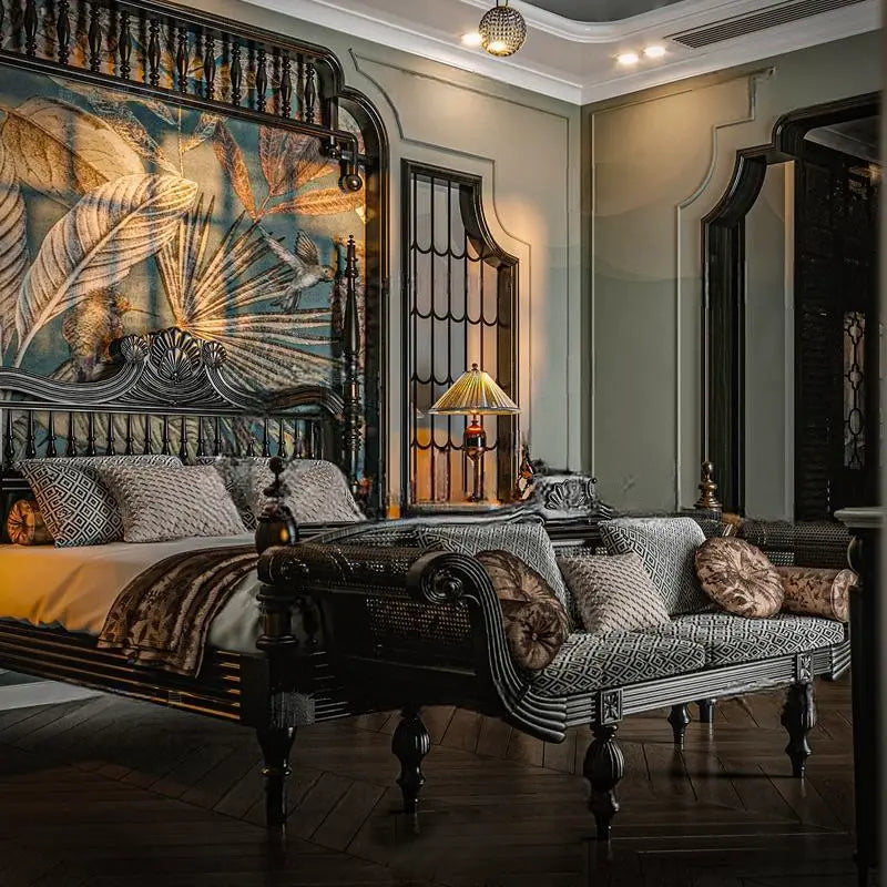 Marcella Highland Cat-Inspired Retro Bed Design