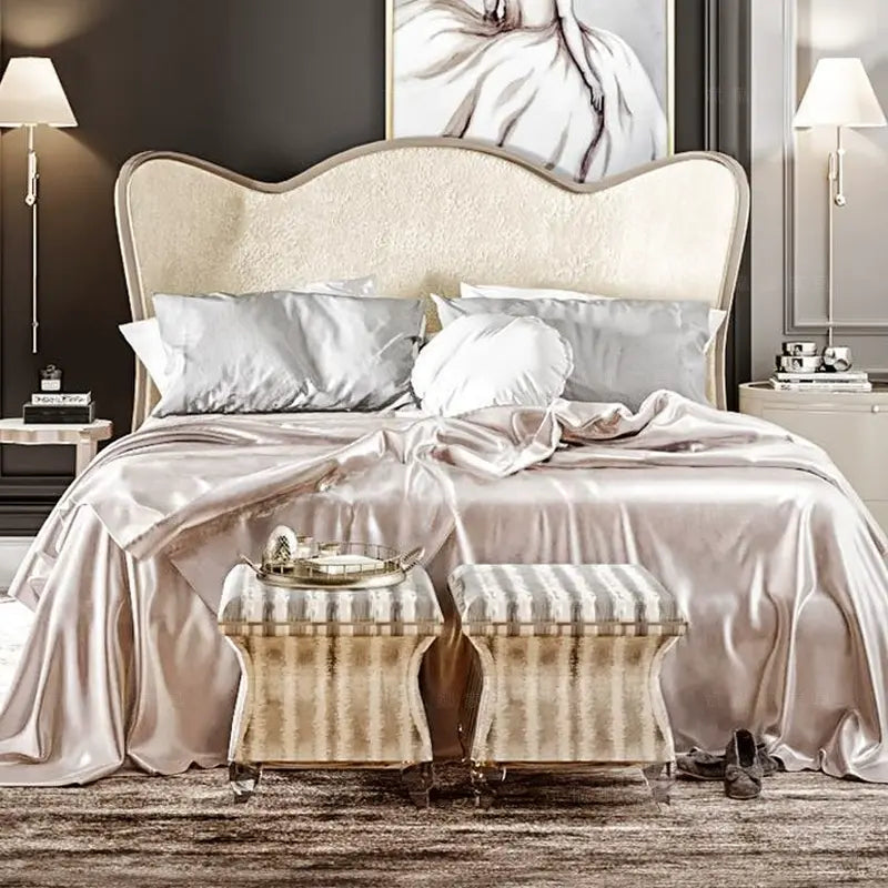 Léon Elegant Retro Double Bed Design
