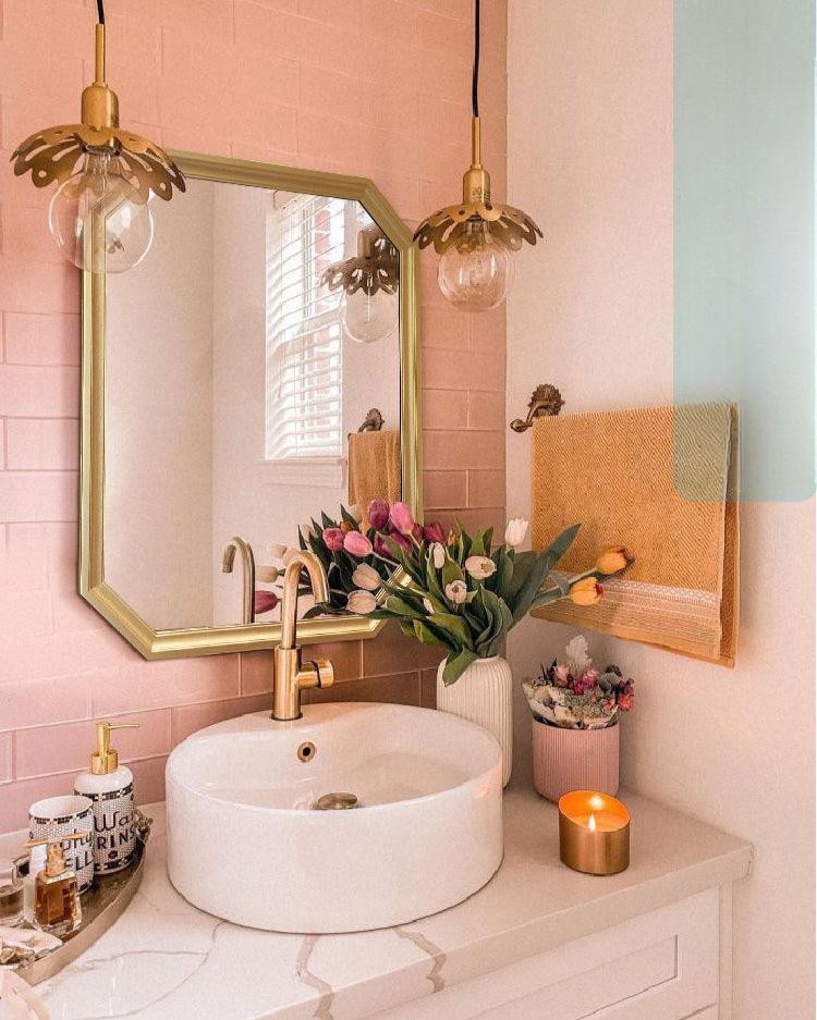 Vivian Gold LED Bathroom Mirror