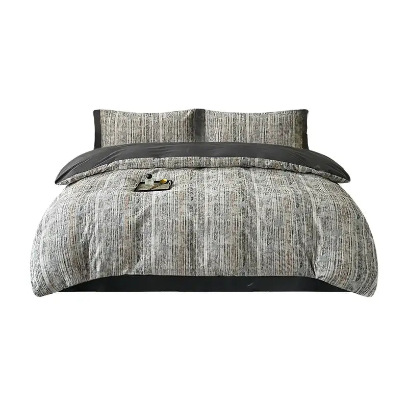 Evangeline Pure Cotton Yarn-Dyed Jacquard Bedding Set – Skin-Friendly Comfort
