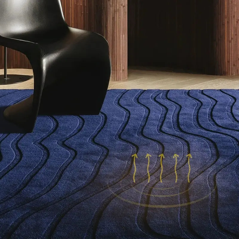 Marceau Solid Color Handmade Carpet – High-End Retro Design